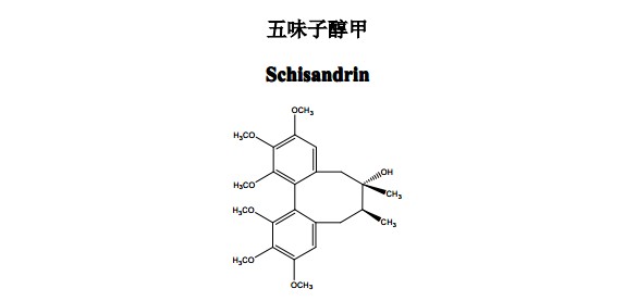 五味子醇甲中药化学对照品分子结构图