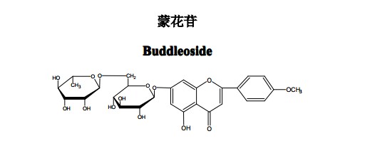 蒙花苷中药化学对照品分子结构图