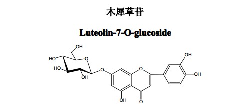 木犀草苷中药化学对照品分子结构图