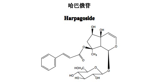 哈巴俄苷中药化学对照品分子结构图