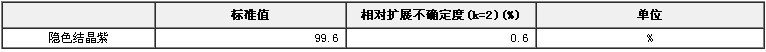 隐色结晶紫兽药纯度标准物质