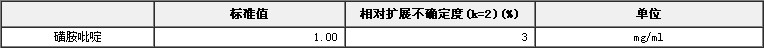 甲醇中磺胺吡啶溶液标准物质