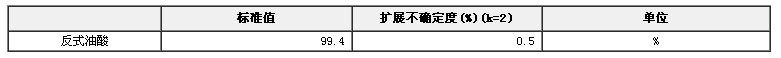 反式油酸纯度标准物质