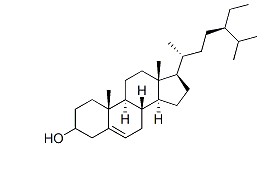β-谷甾醇对照品分子结构图