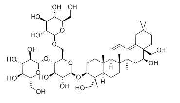断血流皂苷A对照品分子结构图