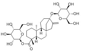 甜叶悬钩子苷对照品分子结构图