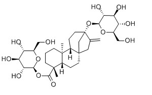 甜叶悬钩子苷对照品分子结构图