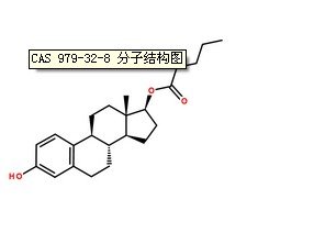戊酸雌二醇CAS号：979-32-8分子结构图