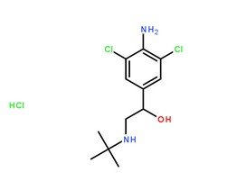 盐酸克仑特罗CAS号：21898-19-1分子结构图