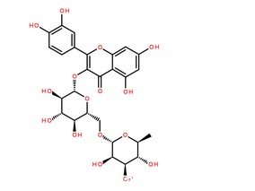 芦丁对照品CAS号：153-18-4 分子结构图