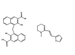 双羟萘酸噻嘧啶CAS号：22204-24-6 分子结构图