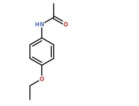 非那西丁CAS号：62-44-2分子结构图