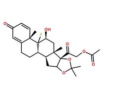 醋酸曲安奈德分子结构图