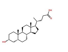 胆石酸分子结构图