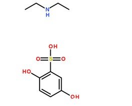 酚磺乙胺分子结构图