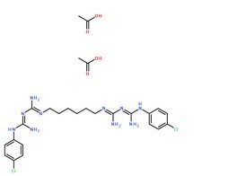 醋酸氯己定分子结构图