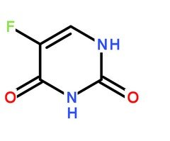 5-氟尿嘧啶分子结构图