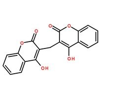 双香豆素分子结构图