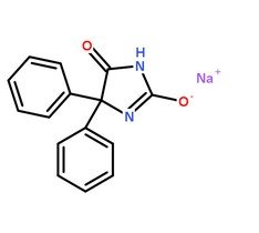 苯妥英钠分子结构图