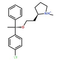 富马酸氯马斯汀分子结构图