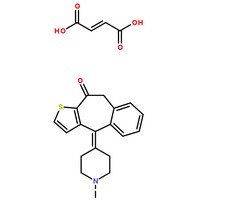 富马酸酮替芬分子结构图