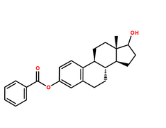 苯甲酸雌二醇分子结构图