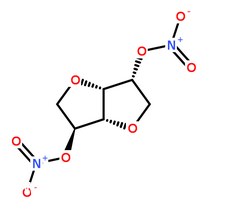 硝酸异山梨酯分子结构图