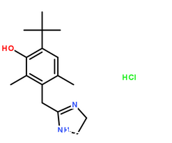 盐酸羟甲唑啉分子结构图