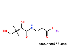 泛酸钠分子结构图
