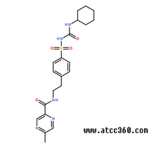 格列吡嗪分子结构图