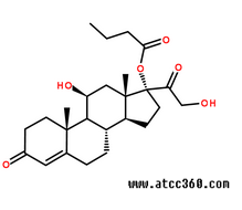 丁酸氢化可的松分子结构图