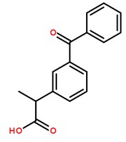 酮洛芬分子结构图