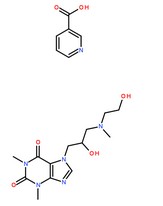 烟酸占替诺分子结构图