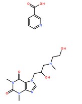 烟酸占替诺分子结构图