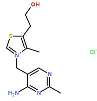 维生素B1分子结构图