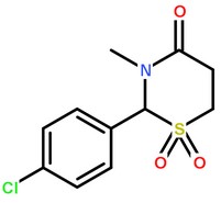 氯美扎酮分子结构图