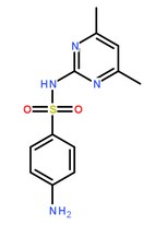 磺胺二甲嘧啶分子结构图