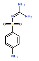 磺胺脒分子结构图