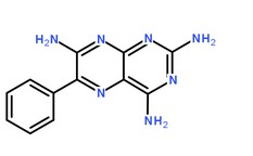 氨苯喋啶分子结构图