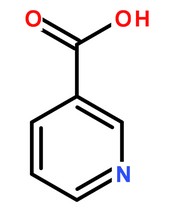 烟酸分子结构图