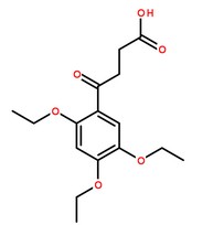 三醚丁酮酸分子结构图