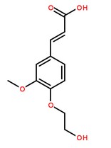 桂美酸分子结构图