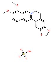 硫酸小檗碱分子结构图