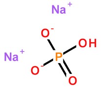 磷酸氢二钠分子结构图