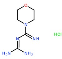 盐酸吗啉胍分子结构图
