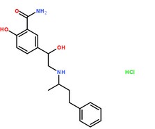 盐酸拉贝洛尔分子结构图