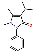 异丙安替比林分子结构图