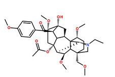 草乌甲素分子结构图