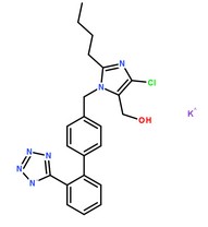 氯沙坦钾分子结构图
