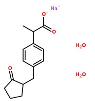 洛索洛芬钠分子结构图